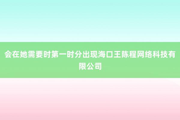 会在她需要时第一时分出现海口王陈程网络科技有限公司